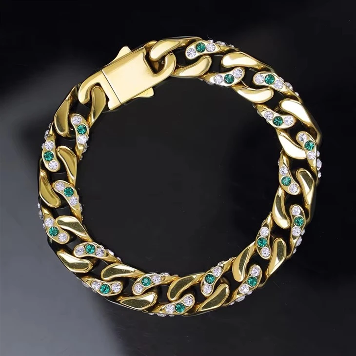 Waterproof Stainless Steel Bracelet Fine Cuban Chain Waterproof Stainless Steel Bracelet Fine Cuban Chain